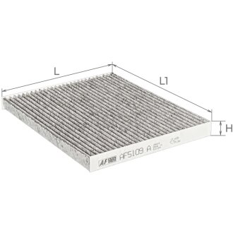 Фільтр салону Hyundai Elantra 06-/i20/i30 12-/Creta 16-/Kia Ceed/Carens/Cerato 12- (вугільний) ALPHA FILTER AF5109A