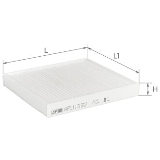 Фільтр салону Hyundai Venue 19-/Tucson/Kona/Creta/Solaris/Kia Rio/Stonic/Sportage 15-/Soul 19- ALPHA FILTER AF5113