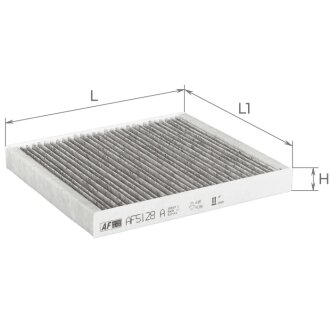 Фільтр салону Dodge Avenger 07-14/Caliber/Journey/Jeep Compass 06-/Fiat Freemont 11- (вугільний) ALPHA FILTER AF5128A