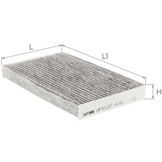 Фільтр салону Renault Megane III 08- (вугільний) ALPHA FILTER AF5137A