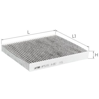 Фільтр салону Honda Civic 94-01 (вугільний) ALPHA FILTER AF5151A