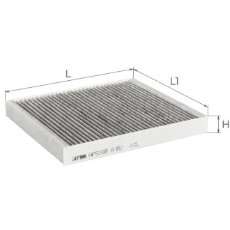 Фільтр салону Chevrolet Camaro/Opel Astra K/Insignia 15-/Meriva B 12-17/Ampera-e 17-19 (вугільний) ALPHA FILTER AF5158A