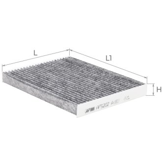 Фільтр салону Kia Soul 08- (вугільний) ALPHA FILTER AF5202A