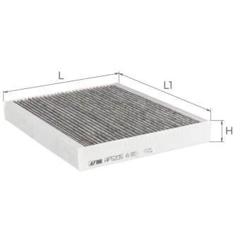 Фільтр салону Ford Mondeo V 1.5/2.0TDCi 14-/Focus IV 1.0 EcoBoost 18- (вугільний) ALPHA FILTER AF5205A