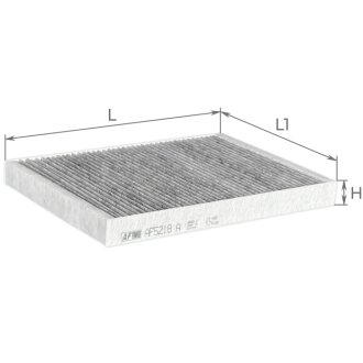 Фільтр салону Audi A4/ A5/ Q5/ Q7 2.0-3.0 TDI 15- (вугільний) ALPHA FILTER AF5218A