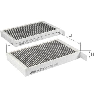 Фільтр салону Tesla Model Y/3 17- (вугільний) ALPHA FILTER AF5238A-2