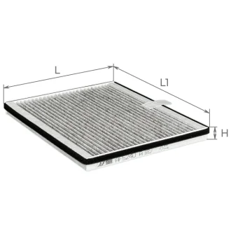 Фільтр салону Chery Elara 1.5-2.0 06- (вугільний) ALPHA FILTER AF5240a
