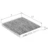 Фільтр салону Great Wall Haval H3/H5 10- (вугільний) ALPHA FILTER AF5241a (фото 1)