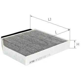 Фільтр салону MB C-class (W 205) 14-/E-class (W213) 16- (вугільний) ALPHA FILTER AF5255а