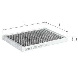 Фільтр салону Tesla Model-S Electric 15- (вугільний) ALPHA FILTER AF5266А