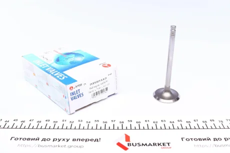 Клапан (впуск) Opel Astra F/G/Vectra B 1.6 92-03 (38x7x101.1) (вальцювання) AMP POPE019-S-0-D