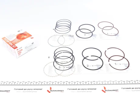 Кільця поршневі Chevrolet Lacetti 1.8 (+0.50/82.10mm) (1.2x1.5x3.0) (к-кт 4 циліндра) AMP PR-CHE-49-1590-050-SET
