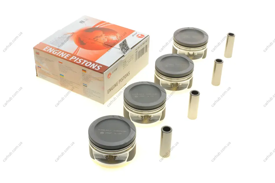 Поршень Daewoo Lanos 1.5 8V 97- (77.00mm/+0.50) (к-кт 4 шт) AMP PX-DAE-4A-3548-050-2 (фото 1)