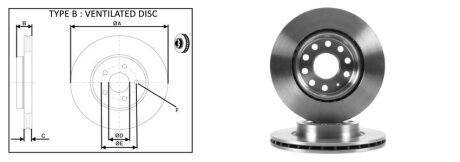 Диск гальмівний APLUS 61273AP