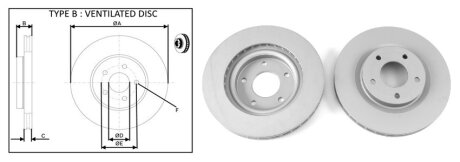Фото диск гальмівний APLUS 61513AP Диск гальмівний APLUS 61513AP