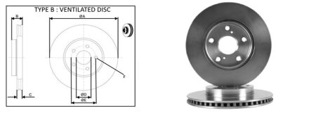 Фото диск гальмiвний APLUS 61527AP Диск гальмiвний APLUS 61527AP