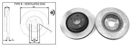 Фото диск гальмiвний APLUS 61692AP Диск гальмiвний APLUS 61692AP