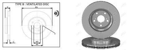 Фото диск гальмiвний APLUS 61907AP Диск гальмiвний APLUS 61907AP