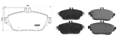 Фото колодки гальмівні, ліві/праві, передні/задні APLUS 71306BAAP Колодки гальмівні, ліві/праві, передні/задні APLUS 71306BAAP