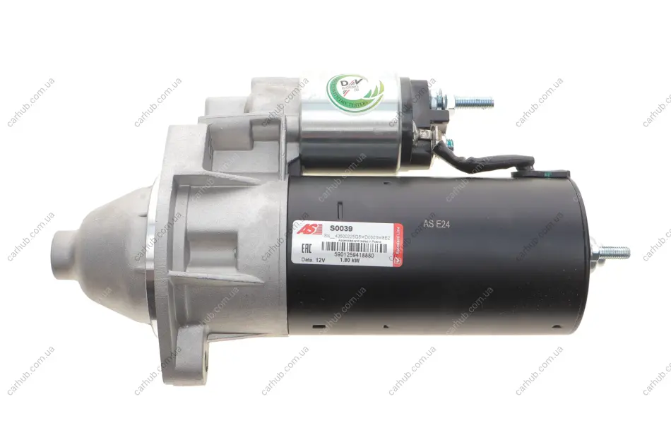 Стартер VW Passat/Audi A4/A6 1.9 TDi 96-05/Skoda Superb 1.9 TDi 01-08 (12V/1.8kw) (z=9) AS-PL S0039 (фото 1)