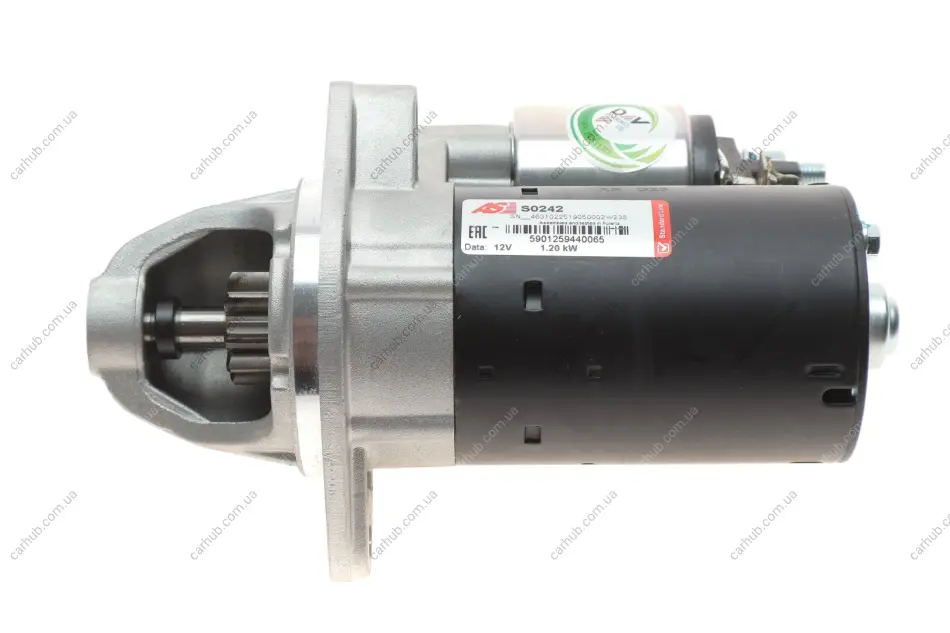 Стартер BMW 5 (E60/F10) 03-16 (N20/N55/N52/N53) (1.2kw) (z=9) AS-PL S0242 (фото 1)