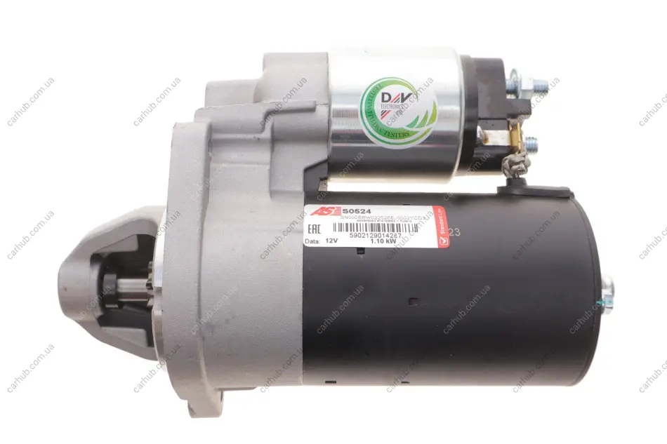Стартер Fiat Doblo 1.6 01- (12V/1.1kw) (z=9) AS-PL S0524 (фото 1)