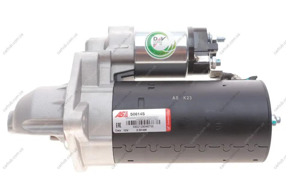 Стартер Renault Mascott 2.8 99-05/Iveco Daily 2.8 99- (2.5kw) (z=9) AS AS-PL S0614S (фото 1)