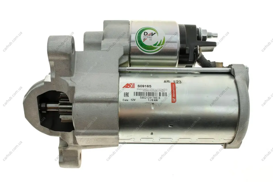 Стартер Citroen Jumper 15-19/Peugeot 2.0 BlueHDI 15- (12V/1.7kw) (z=12) AS AS-PL S0916S (фото 1)