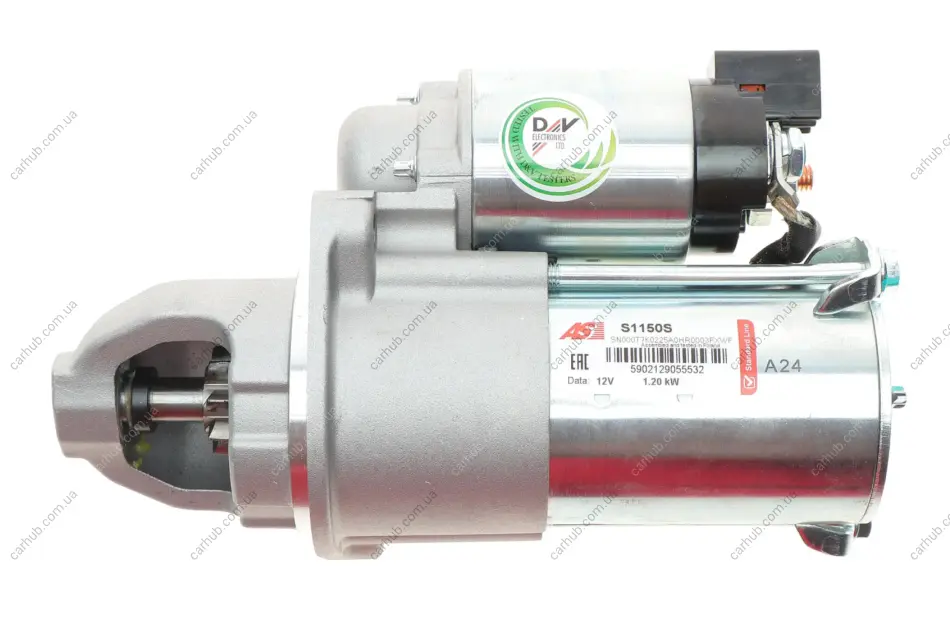 Стартер Hyundai Sonata 2.0-2.4 05-10 (12V/1.2kw) (z=8) AS-PL S1150S (фото 1)