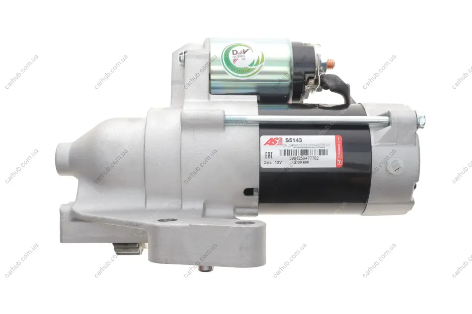 СтартерMitsubishi Lanser 2.0 DI-D 08/Dodge Journey 2.0 CRD 08- (12V/2.0KW) (z=22) AS-PL S5143 (фото 1)