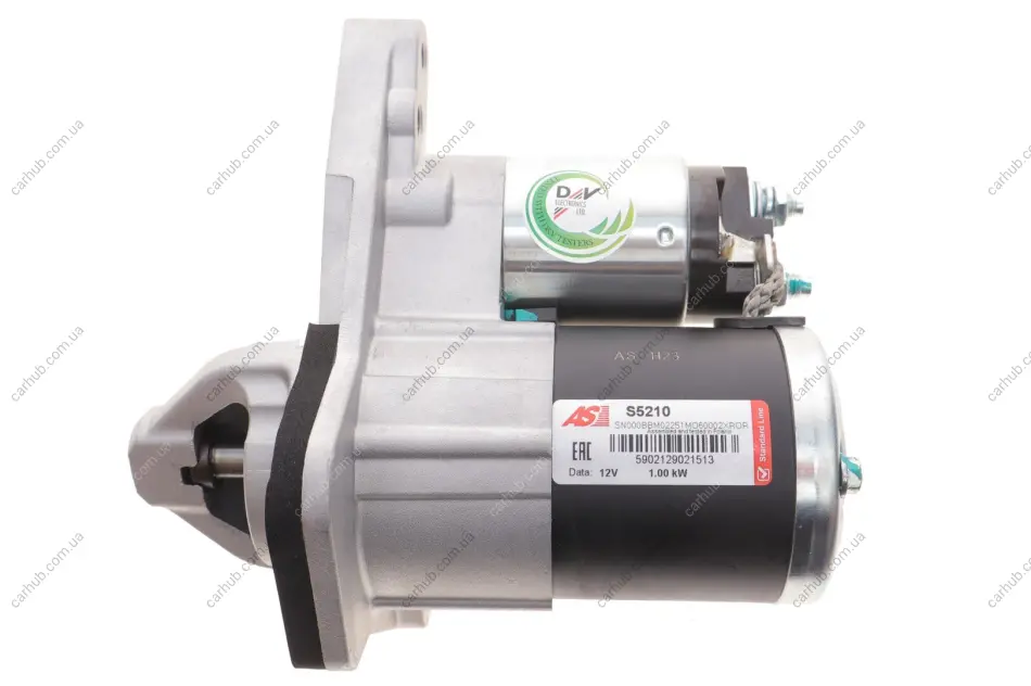 Стартер Dacia Dokker/Duster/Nissan Juke/Micra/Note/Nissan Qashqai 1.2-1.6 LPG 05- (12V/1kw) (z=10) AS-PL S5210 (фото 1)