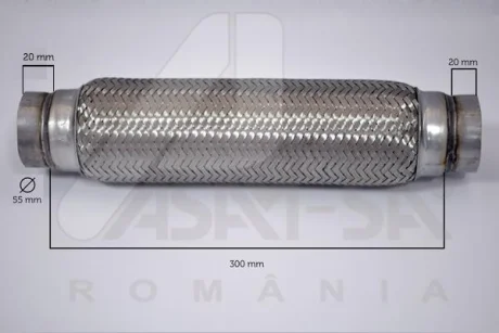 Гофра глушника 55x300 ASAM 60103