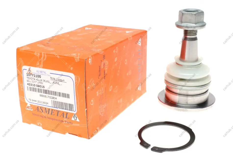Опора кульова (передня/зверху) Toyota Hilux 05- ASMETAL 10TY1100 (фото 1)