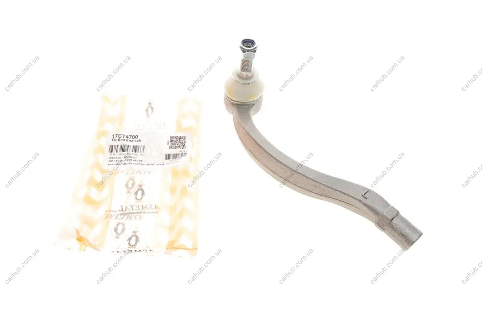 Наконечник тяги рульової (L) Citroen C5/Peugeot 508 08- ASMETAL 17CT4700 (фото 1)