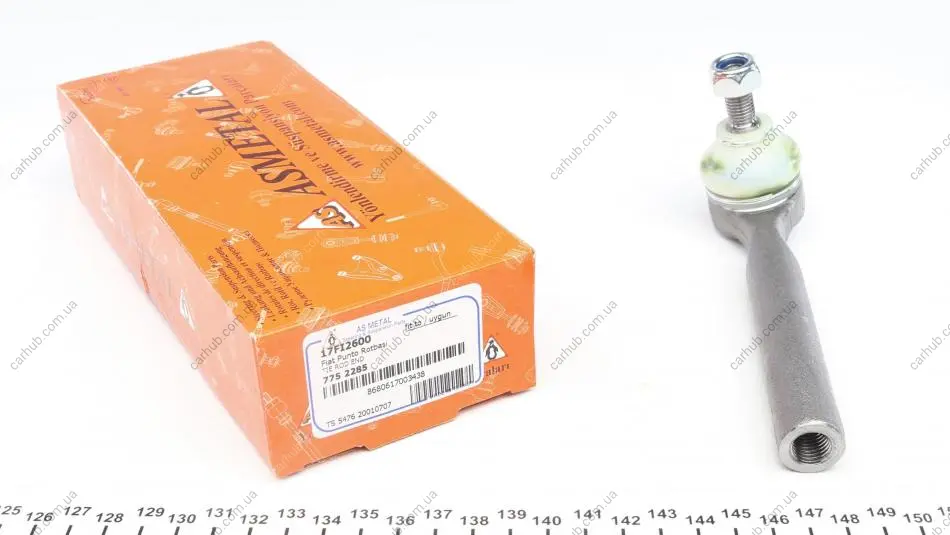 Наконечник тяги рульової Fiat Punto/Lancia Y 93-00 ASMETAL 17FI2600 (фото 1)