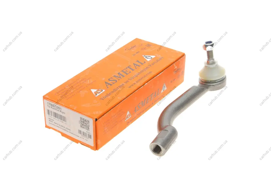 Наконечник тяги рульової (R) Nissan Qashqai/X-Trail 07-18 ASMETAL 17NS1001 (фото 1)