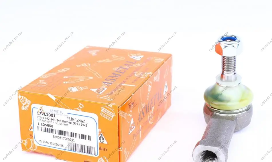 Наконечник тяги рульової Volvo 240/260/740/940 -98 ASMETAL 17VL1001 (фото 1)