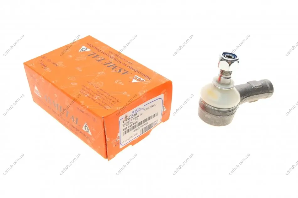 Наконечник тяги рульової (R) VW Caddy II 1.4-1.9 95-04/Golf II/III 83-99/Passat 88-97 ASMETAL 17VW1230 (фото 1)