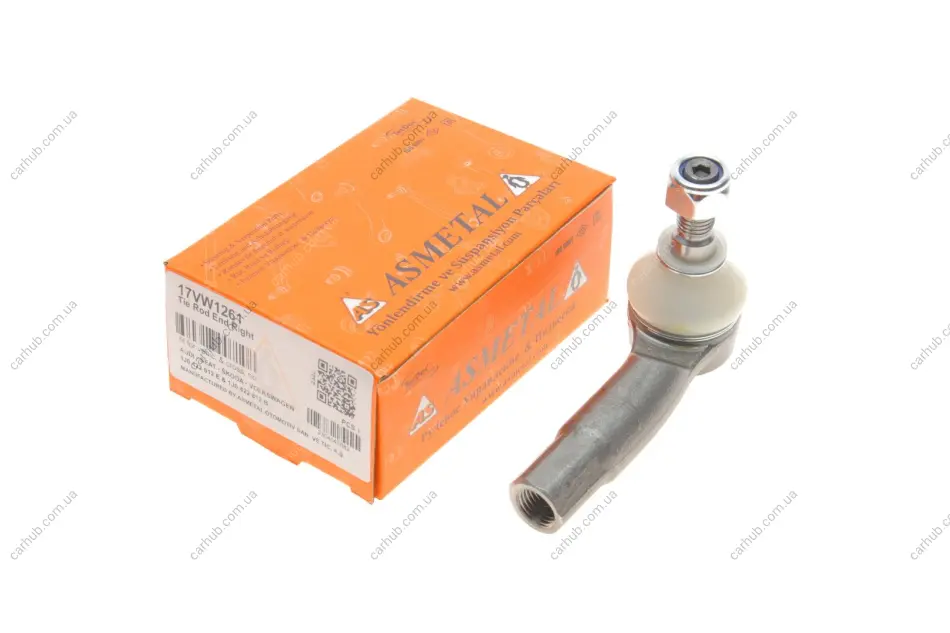 Наконечник тяги рульової (R) Audi A3/Skoda Octavia/VW Golf IV 96-10 ASMETAL 17VW1261 (фото 1)