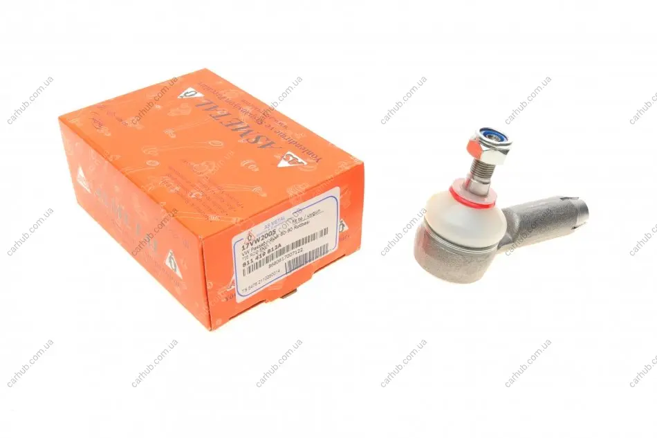 Наконечник тяги рульової VW Passat/Audi 80/90 -91 ASMETAL 17VW2005 (фото 1)