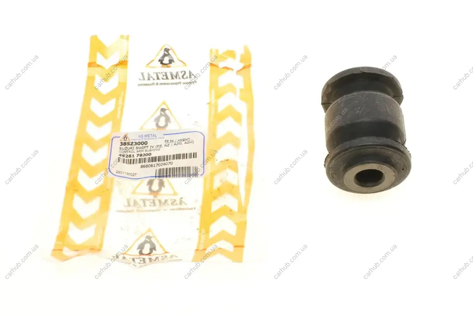 Сайлентблок важеля (переднього/знизу) Fiat Sedici/Suzuki Swift/SX4/Vitara 06- ASMETAL 38SZ3000 (фото 1)