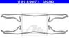 Монтажний набір гальмівних колодок передн DAEWOO ESPERO, LANOS, NEXIA OPEL ASCONA C, ASTRA F, ASTRA F CLASSIC, CALIBRA A, KADETT E, OMEGA A, VECTRA A, VECTRA B 1.4-2.4 08.84- ATE 11.8116-0097.1 (фото 2)