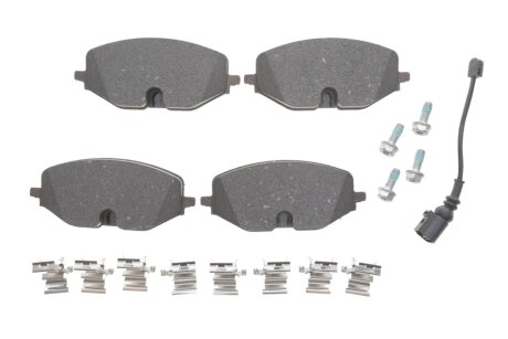 Фото колодки гальмівні (передні) Audi A3/Skoda Octavia/Seat Leon/VW Golf VIII 19-/Caddy 20- (+датчик) (Lucas/TRW) ATE 13.0460-2643.2 Колодки гальмівні (передні) Audi A3/Skoda Octavia/Seat Leon/VW Golf VIII 19-/Caddy 20- (+датчик) (Lucas/TRW) ATE 13.0460-2643.2