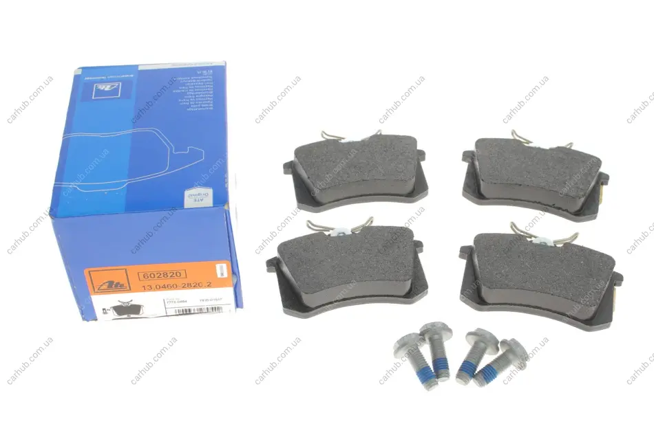 Колодки гальмівні (задні) VW Caddy 04-15/Golf 97-16/Passat B5 96-05/Skoda Fabia/Citroen/Peugeot 99- (Lucas/TRW) ATE 13.0460-2820.2 (фото 1)