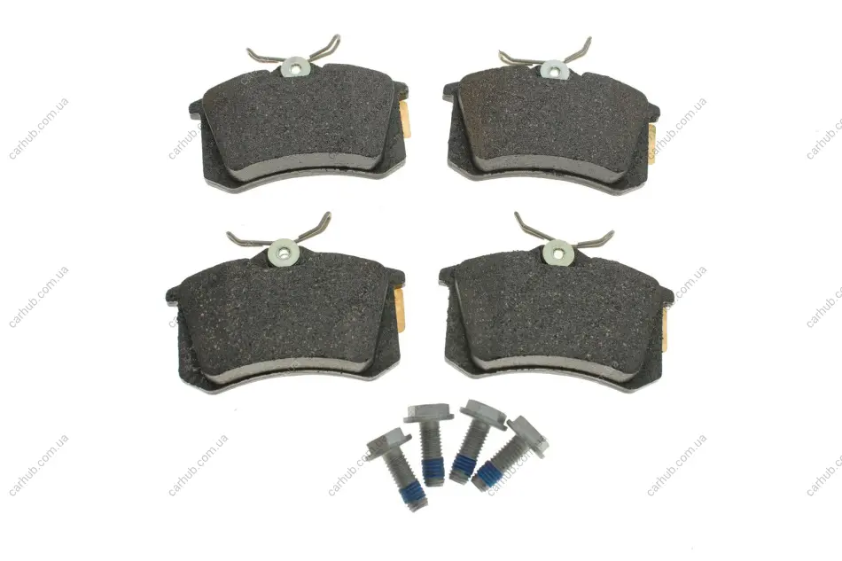 Комплект гальмівних колодок задн, AUDI A4 B6, A4 B7 NISSAN MICRA III PEUGEOT 405 I RENAULT THALIA II, TWINGO II SKODA SCALA VW GOLF III, GOLF IV, GOLF VI, PASSAT B2, POLO 1.2-2.5D 05.86- ATE 13.0460-2860.2 (фото 1)