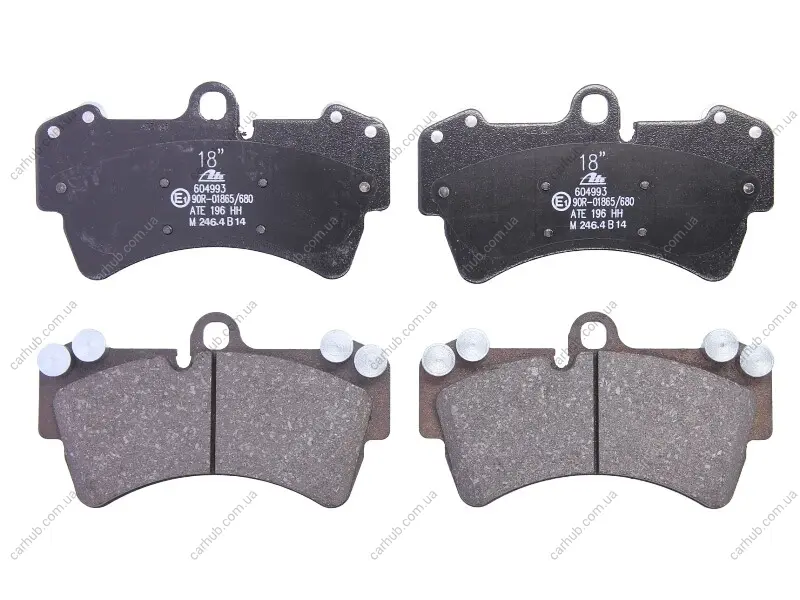Колодки гальмівні (передні) Audi Q7/Porsche Cayenne/ VW Touareg 3.0-6.0 02- (Brembo) ATE 13.0460-4993.2 (фото 1)