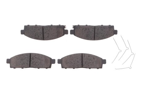 Колодки гальмівні (передні) Mitsubishi L200 05-/Pajero Sport II 08-/Fiat Fullback 16- (з аксесуарами) ATE 13.0460-5570.2