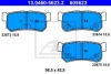 Комплект гальмівних колодок задн, CHEVROLET CAMARO, CORVETTE DAEWOO REXTON SSANGYONG ACTYON I, ACTYON SPORTS I, ACTYON SPORTS II, KYRON, REXTON / REXTON II, REXTON W / REXTON 2.0D-5.7 10.84- ATE 13.0460-5623.2 (фото 1)