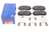 Комплект гальмівних колодок передн, HYUNDAI I40 I, I40 I CW, IX35, KONA, SONATA VII, TUCSON KIA CADENZA II, CEE\'D, CEED, OPTIMA, PRO CEE\'D, PROCEED, SOUL II, SPORTAGE III 1.0-Electric 08.09- ATE 13.0460-5647.2 (фото 2)