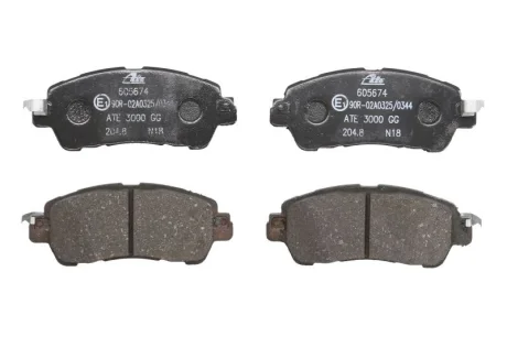 Комплект гальмівних колодок передн, MAZDA 2 1.5/1.5D/1.5H 08.14- ATE 13.0460-5674.2